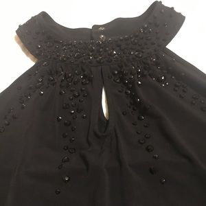 Lane Bryant high neck sleeveless top with beading